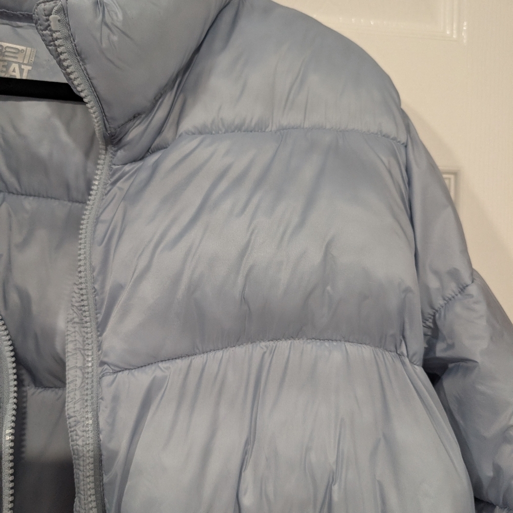 32 Degrees Heat Light Gray/Blue Puffer Jacket in Size XXL - Picture 15 of 15